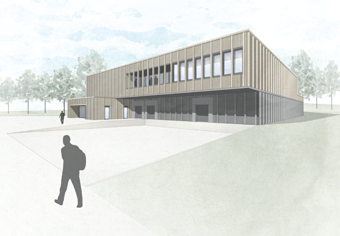Neubau Logistikzentrum mit Büros in Holzbauweise, Kreis Stormarn