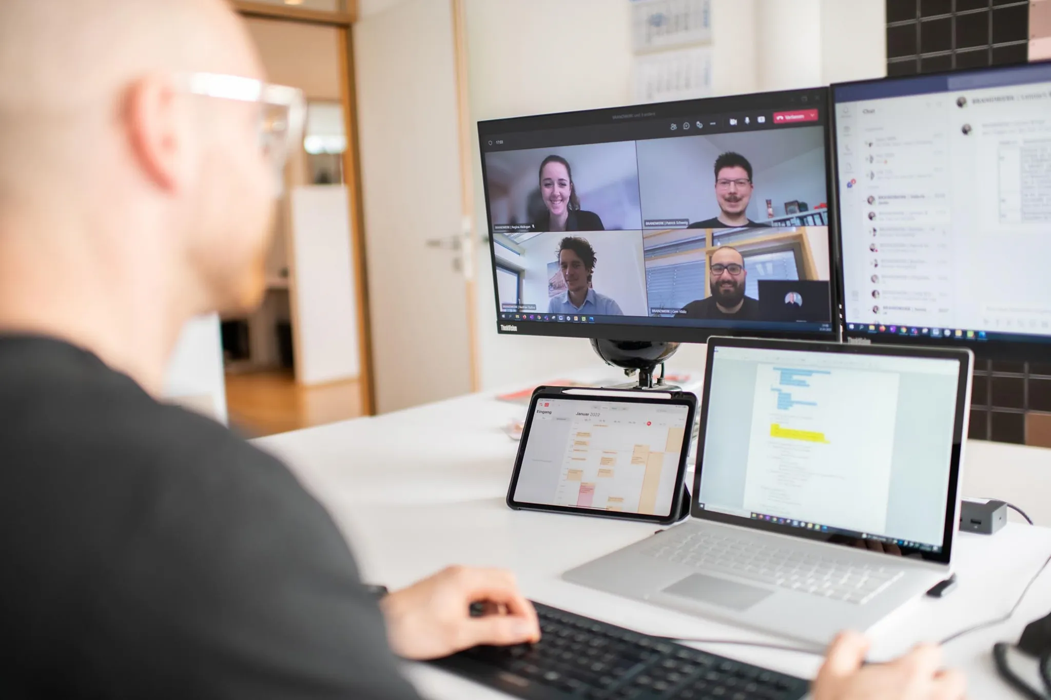 Mitarbeiter Videokonferenz